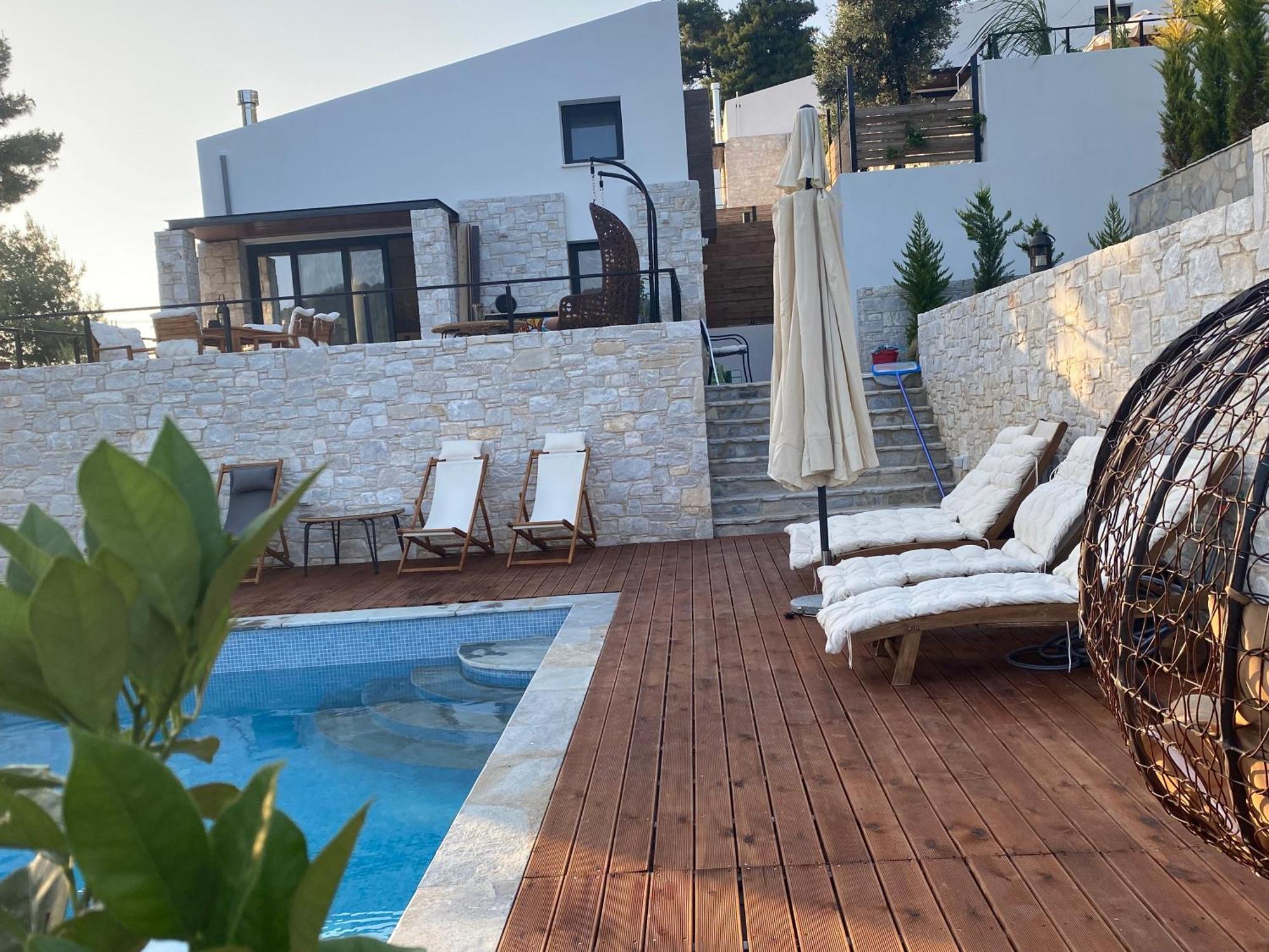 Allure Luxury Villas 3&4 Serenity Retreat Moni Evaggelistrias Dış mekan fotoğraf