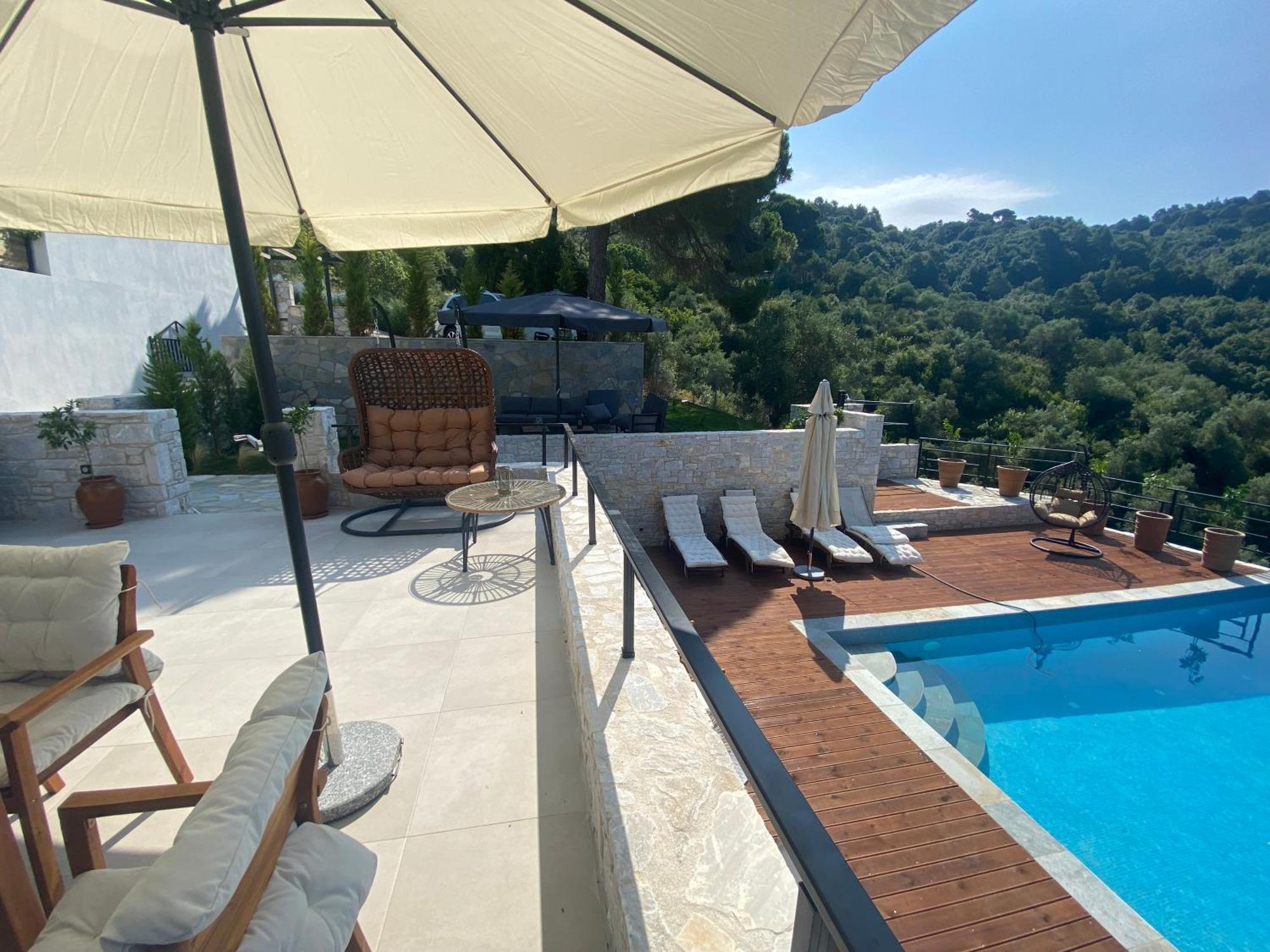 Allure Luxury Villas 3&4 Serenity Retreat Moni Evaggelistrias Dış mekan fotoğraf